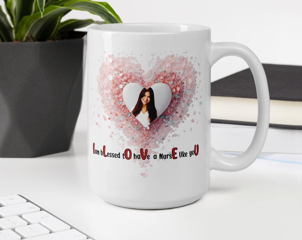 ILOVEU Personalized Photo Mug – Thoughtful Gift for Nurses