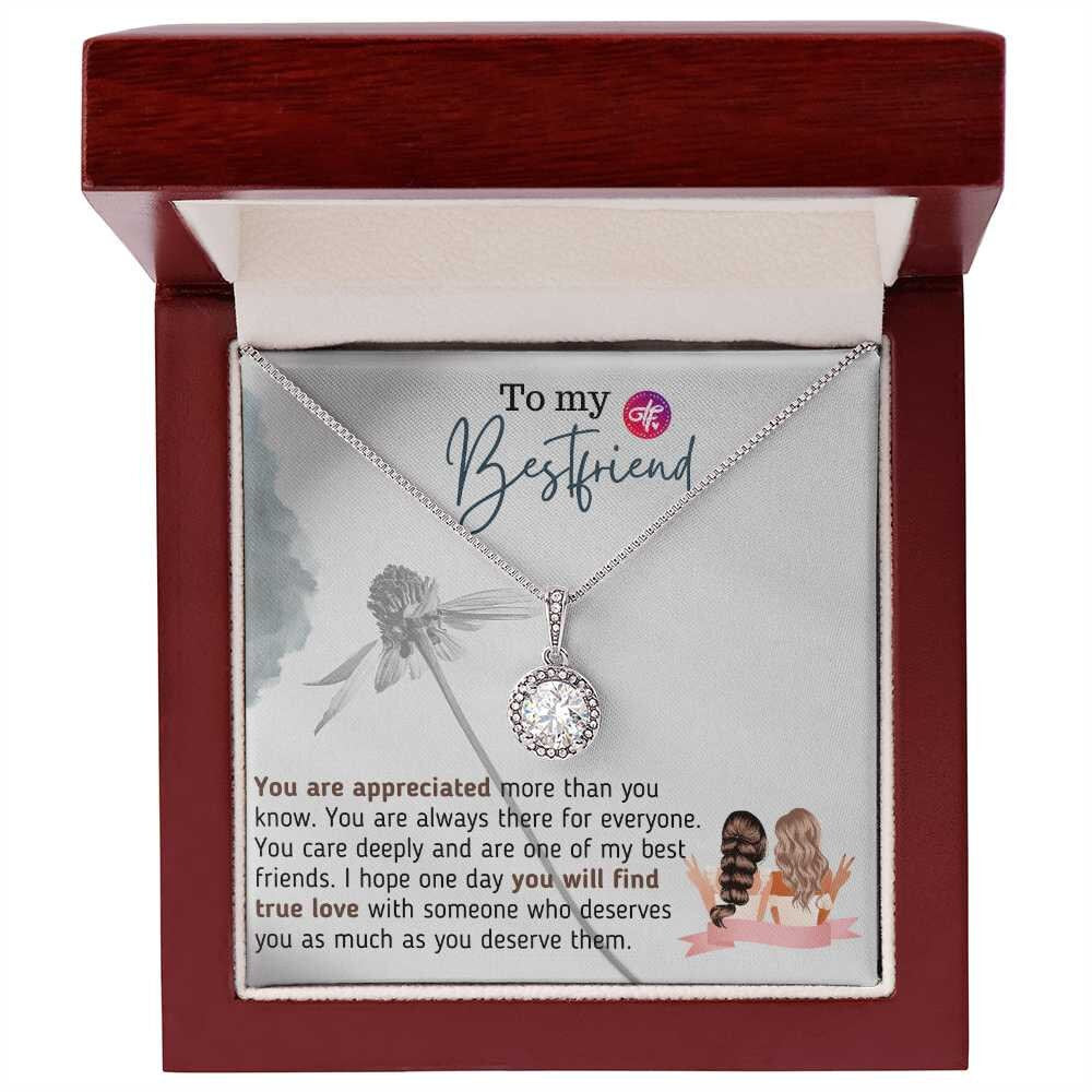 You Are Appreciated - Gift from Bestfriend Eternal Hope Necklace Jewelry with Pendant Gift and Message Card For Newly Breakup Broken Hearted