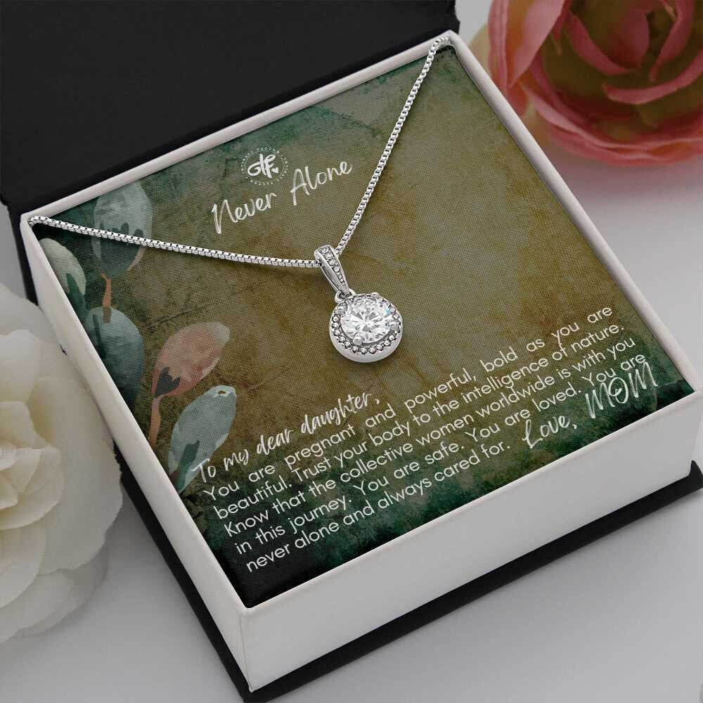 Never Alone - Mothers Gift For Her Daughter - New Mom Expectant Mom Pregnancy Gift - Baby Shower Gift For New Pregnant Daughter