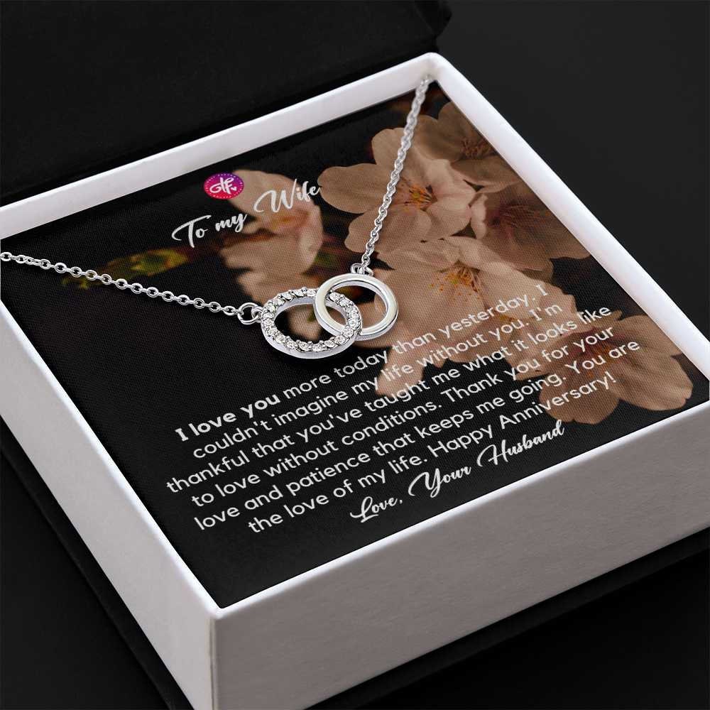 You Are The Love Of My Life - Perfect Pair Necklace Jewelry with Message Card Best Gift For Anniversary From Husband For Wife