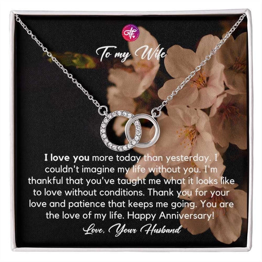 You Are The Love Of My Life - Perfect Pair Necklace Jewelry with Message Card Best Gift For Anniversary From Husband For Wife