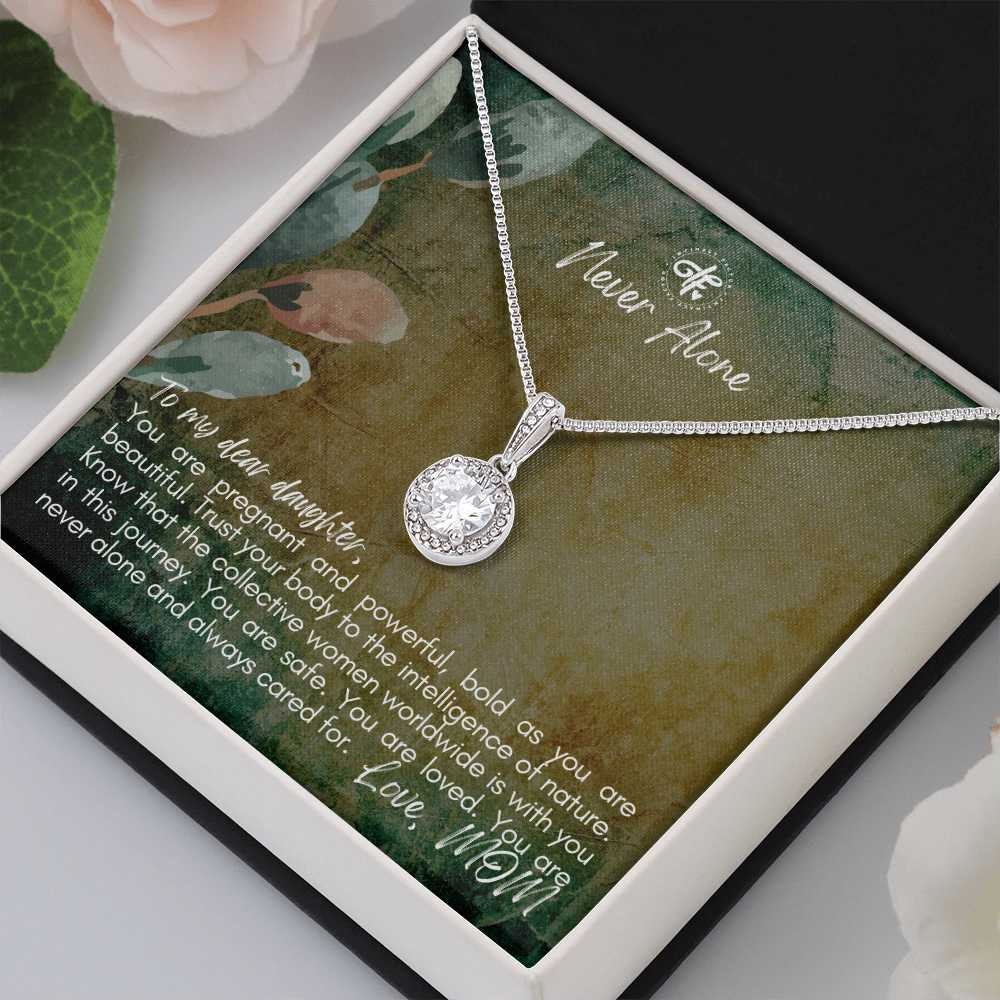 Never Alone - Mothers Gift For Her Daughter - New Mom Expectant Mom Pregnancy Gift - Baby Shower Gift For New Pregnant Daughter