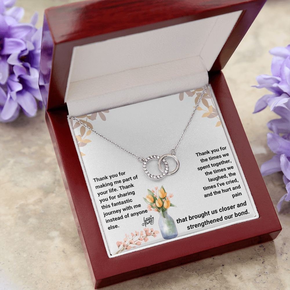 Perfect Pair Necklace For Girlfriend or Wife - Birthday Gift For Wife - Birthday Gift For Wife - Anniversary Gift - Thoughtful Gift